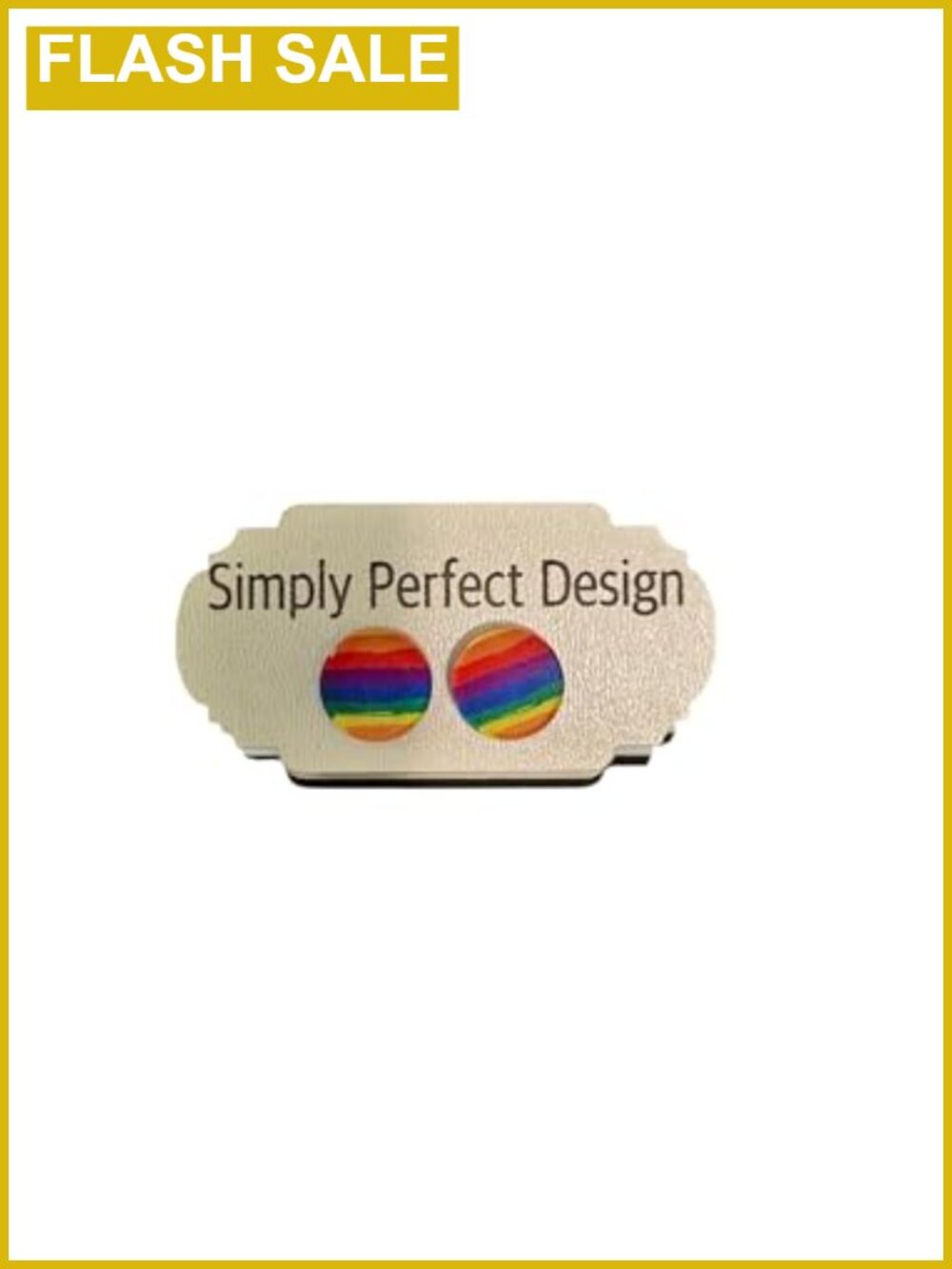 Handmade Hypoallergenic Rainbow Stud Earrings Surgical Steel Post